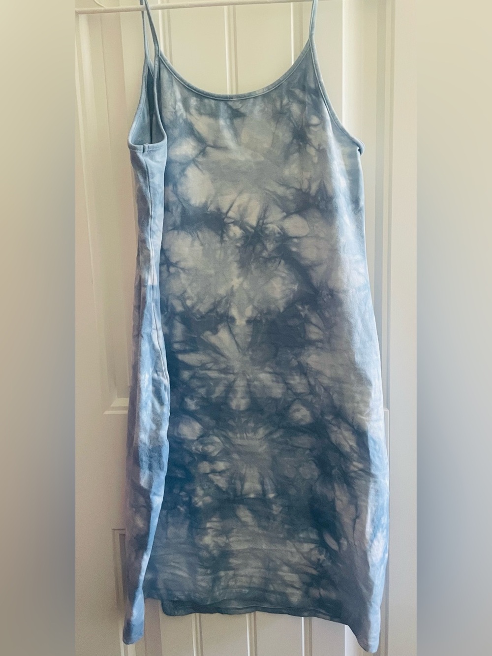 Wild Fable Blue Tie Dye Bodycon Dress XL Spaghetti Strap Midi - Picture 5 of 5